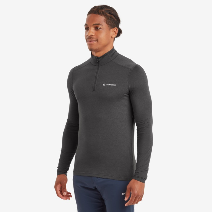 Термофутболка мужская Montane Dart XT Zip Neck Midnight Grey (MDXZNMNG)