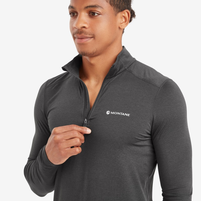 Термофутболка мужская Montane Dart XT Zip Neck Midnight Grey (MDXZNMNG)