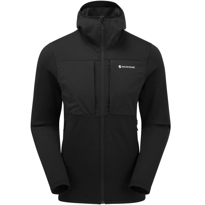 Фліс чоловічий Montane Fury XT Hoodie Black (MFRXHBLA)