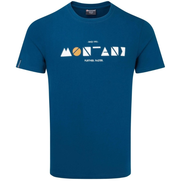 Футболка чоловіча Montane Geometry T-Shirt Narwhal Blue (MGEOTNAR)