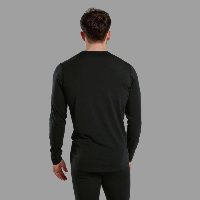 Термофутболка мужская Montane Malli Long Sleeve T-Shirt, Black (MMLST.BLA)