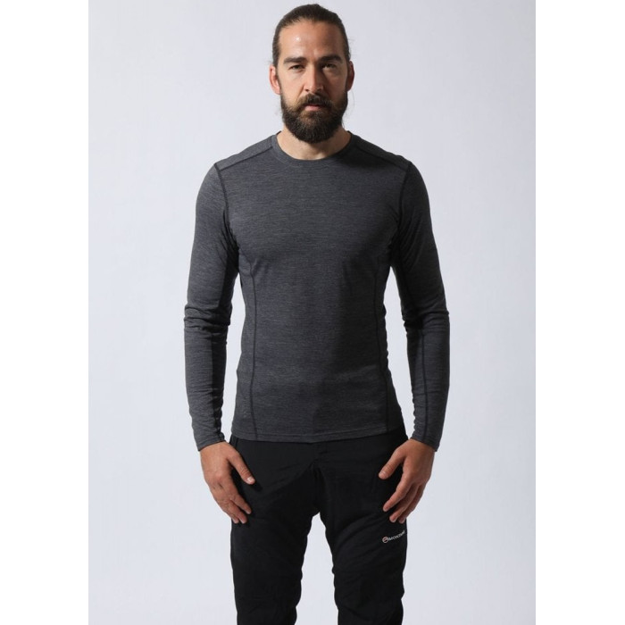 Термофутболка мужская Montane Primino 140 L/S T-Shirt Black (MP1LSBLA)