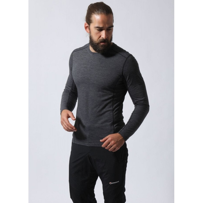 Термофутболка мужская Montane Primino 140 L/S T-Shirt Black (MP1LSBLA)