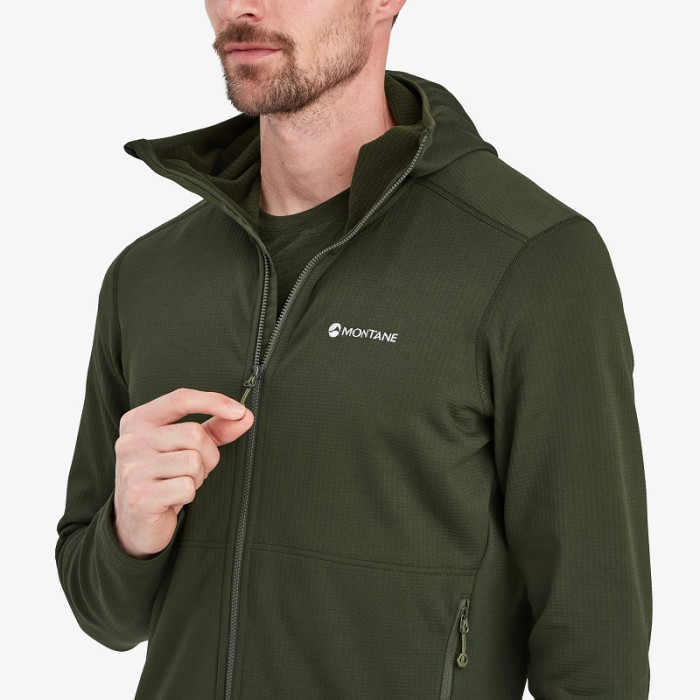 Флис мужской Montane Protium Hoodie Oak Green (MPROHOAK)