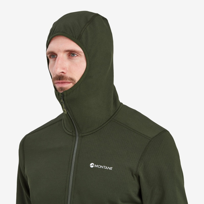 Флис мужской Montane Protium Hoodie Oak Green (MPROHOAK)