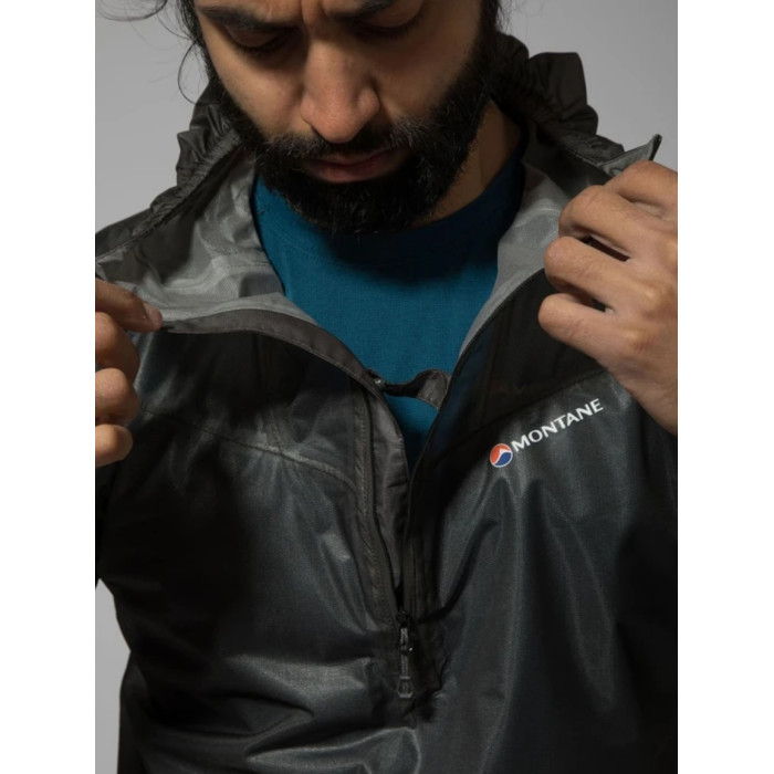 Куртка чоловіча Montane Podium Pull-On Charcoal (UPDPOCHA)