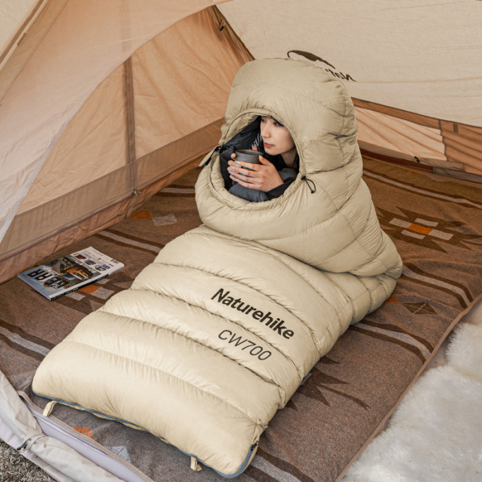 Спальний мішок Naturehike CW700 NH22YD001-Z, Beige (6927595700006)