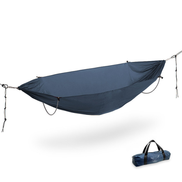 Гамак с дугами без перекидання Naturehike NH22DC008 Dark Blue (6927595700747)