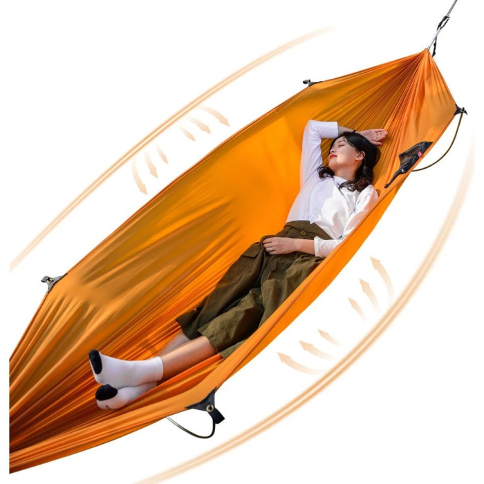 Гамак с дугами без перекидання Naturehike NH22DC008 Orange (6927595700761)