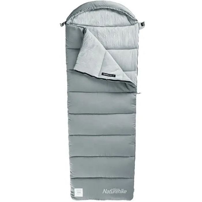 Спальний мішок Naturehike M180 NH20MSD02, Left Zip, Grey (6927595702376)