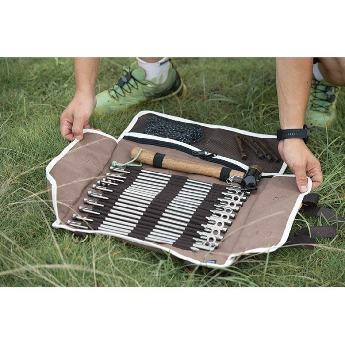 Чохол-органайзер для кілочків (маленький) Naturehike NH20PJ093 Brown (6927595705445)