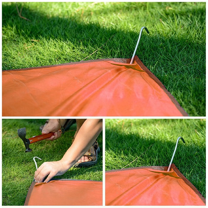 Тент Naturehike 210T NH15D005-X, 210х215 cm, Orange (6927595706114)