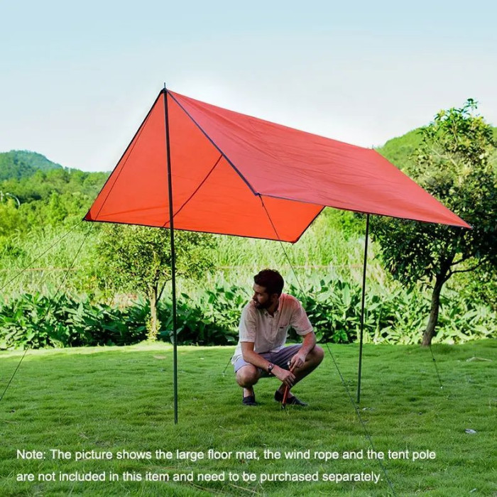 Тент Naturehike 210T NH15D005-X, 210х215 cm, Orange (6927595706114)