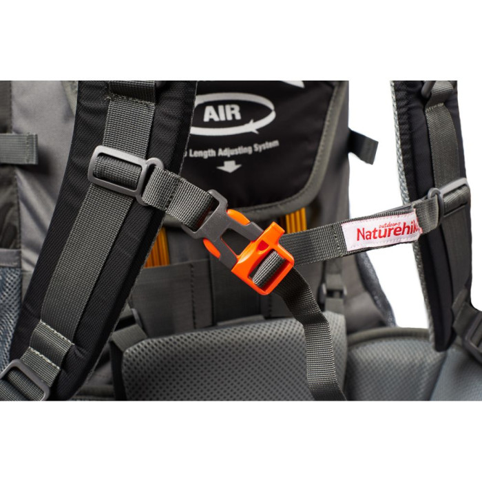 Рюкзак Naturehike NH70B070-B, 70+5L, Black-Grey (6927595709009)
