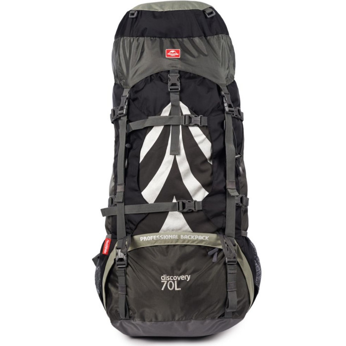 Рюкзак Naturehike NH70B070-B, 70+5L, Black-Grey (6927595709009)