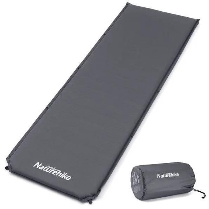 Самонадувний килимок Naturehike NH20DZ003, 5 cm, Dark Grey (6927595711491)
