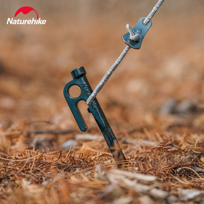 Кілок сталевий Naturehike CNH22ZP018, 20 cm, Black (6927595713297)