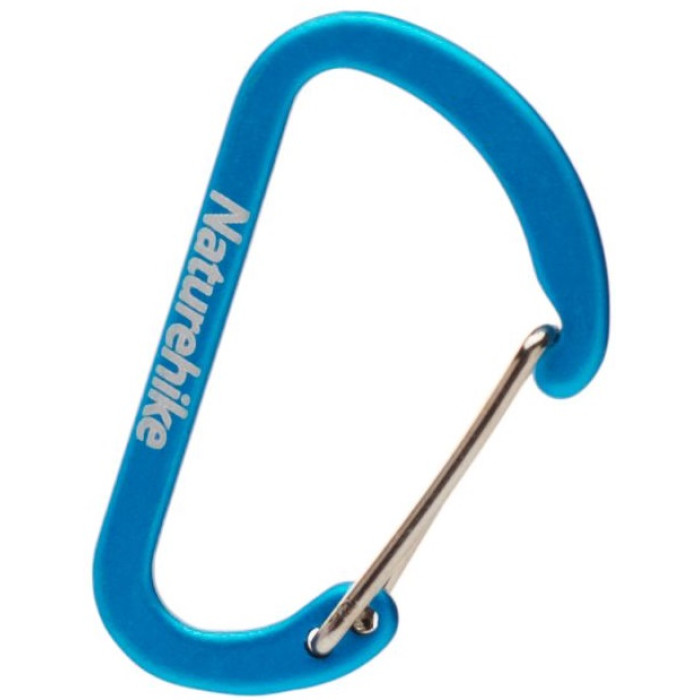 Карабін алюмінієвий (2 шт) Naturehike D-type NH15A004-H, 4 cm, Blue (6927595717318)