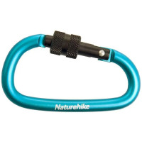 Карабін алюмінієвий Naturehike D-type NH15A005-H, 6 cm, Blue (6927595717431)