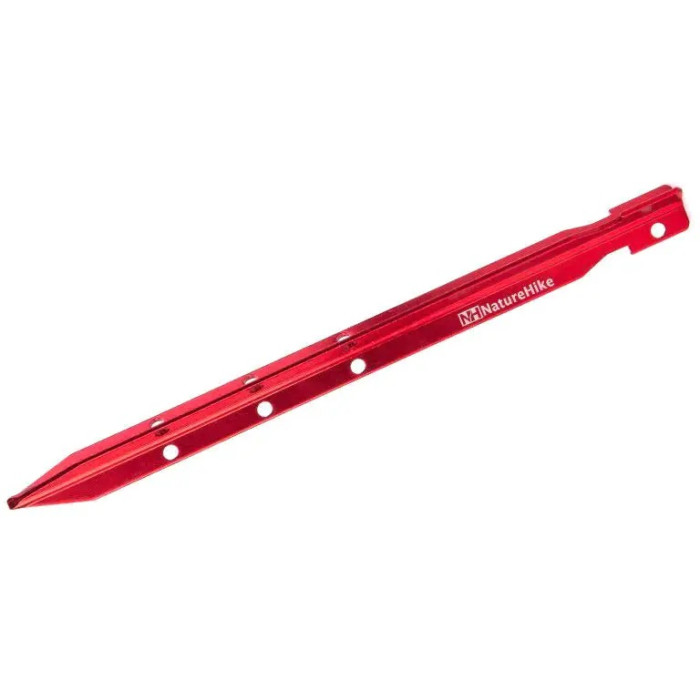 Кілки алюмінієві (4 шт) Naturehike NH15A009-I, 25 cm, Red (6927595717516R)
