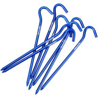 Кілки з гачком алюмінієві (8 шт) Naturehike NH15A008-I, 16 cm, Blue (6927595717806B)