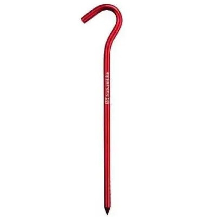 Кілки з гачком алюмінієві (8 шт) Naturehike NH15A008-I, 16 cm, Red (6927595717806R)