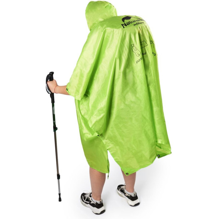 Пончо-дощовик 3 в 1 Naturehike NH17D002-M, 210T, Green (6927595717967)
