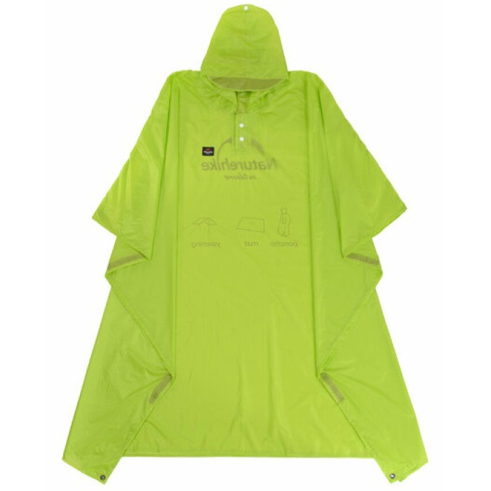Пончо-дощовик 3 в 1 Naturehike NH17D003-M, 20D, Green (6927595717981)