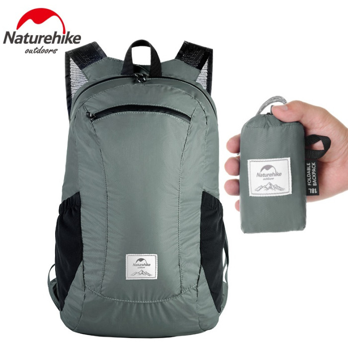 Рюкзак Naturehike Ultralight NH17A012-B, 18L, Grey (6927595718667)