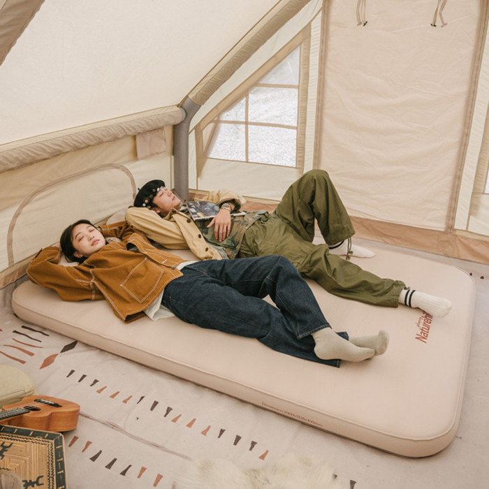Матрац cамонадувний подвійний Naturehike NH20FCD08, 10cm, Beige (6927595719695)
