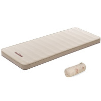 Матрац cамонадувний одинарний з помпою Naturehike NH20FCD08, 10 cm, Beige (6976023925214)