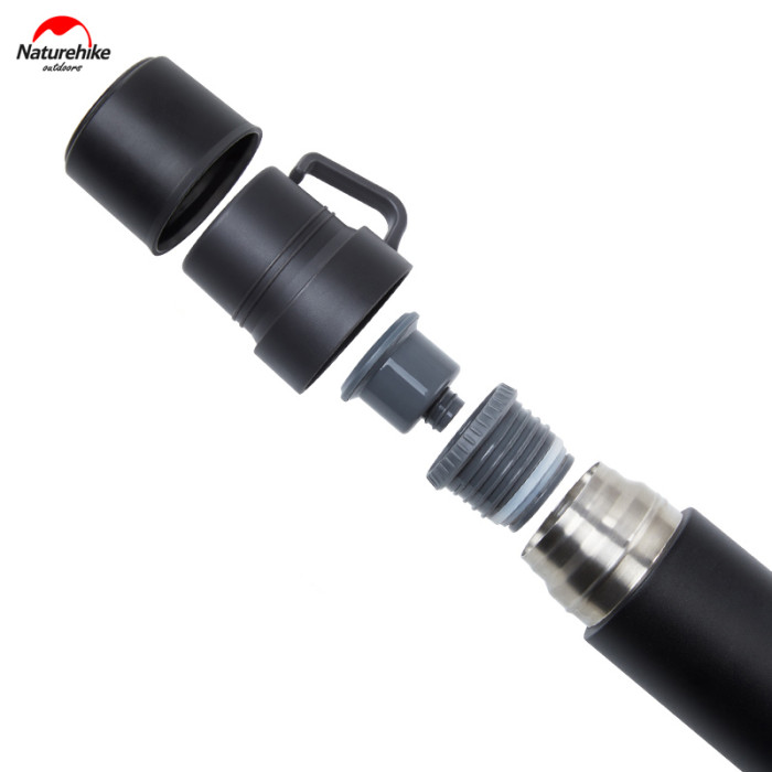Термос Naturehike NH17S020-B, 304 steel, 0.6L, Black (6927595724132)