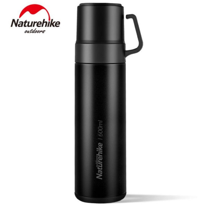 Термос Naturehike NH17S020-B, 304 steel, 0.6L, Black (6927595724132)