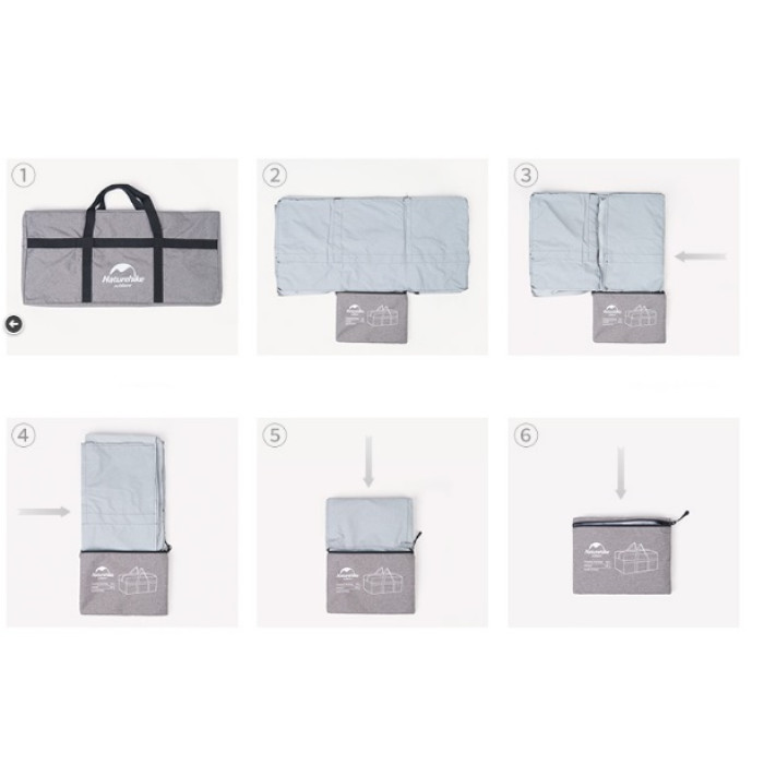 Сумка Naturehike NH17S021-L, 100L, Dark Grey (6927595724903)