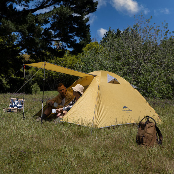 Намет Naturehike P-Series NH18Z022-P, 210T/65D, Yellow (6927595783610)