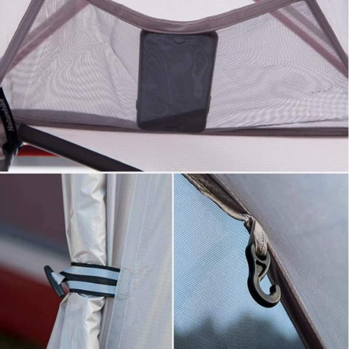 Намет Naturehike Сloud Up 1 Updated NH18T010-T, 210T, Orange (6927595730546)