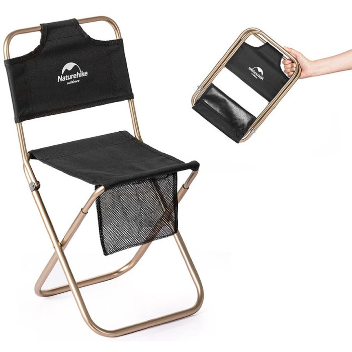 Стул складной Naturehike MZ01 NH18M001-Z, Black (6927595733806)