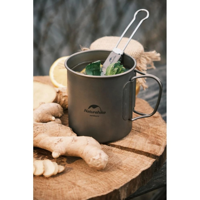 Ложка-виделка складана з титану Naturehike Titanium fork spoon 2019 NH19C001-J (6927595734766)