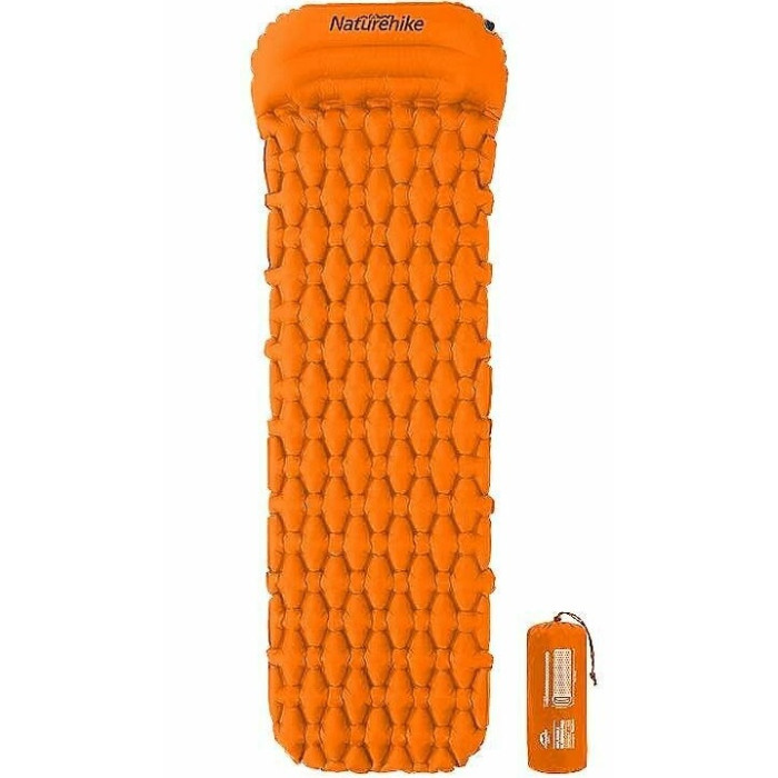 Надувний килимок Naturehike FC-12 NH19Z012-P, 65 mm, Orange (6927595735701)