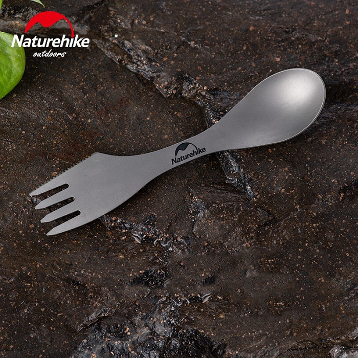 Ложка-виделка-ніж Naturehike Titanium NH19T012 (6927595736746)