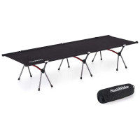 Ліжко складане Naturehike NH19JJ006, aluminium, Black (6927595740606)