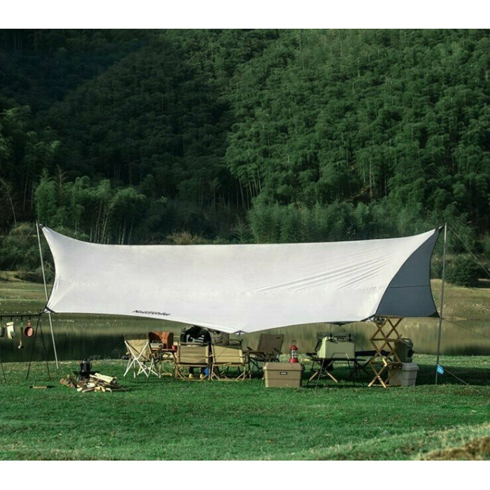 Тент Naturehike Moraine NH19TM004, 150D / Silver Coated, 680x576 cm, Grey (6927595741979)