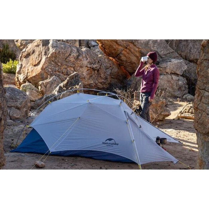Намет Naturehike CloudUP - Wing II,15D silicone NH19ZP083, Grey/Blue (6927595743430)