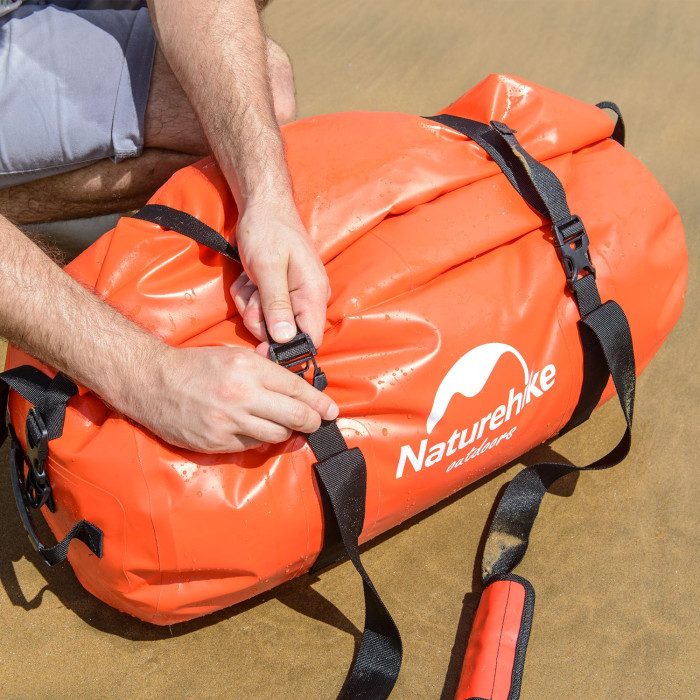 Сумка-баул водонепроникна Naturehike NH20FSB03, 120L, Red (6927595744345)