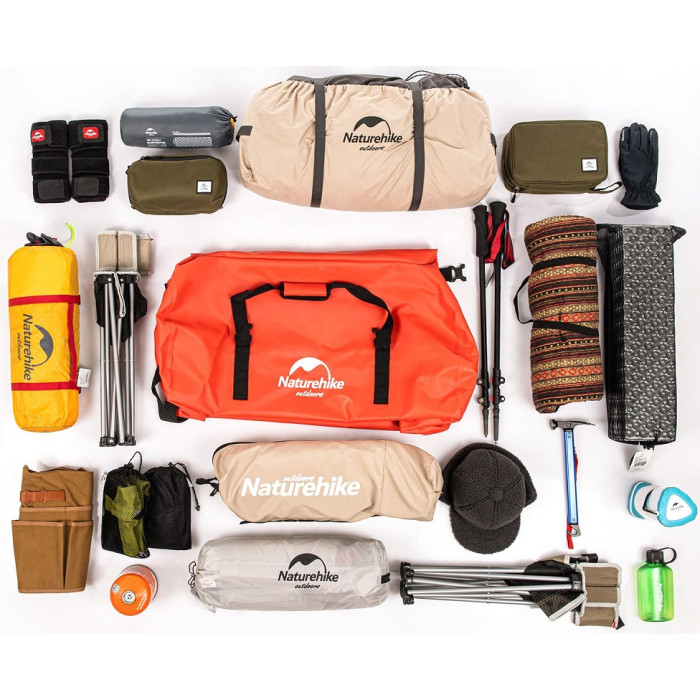 Сумка-баул водонепроникна Naturehike NH20FSB03, 120L, Red (6927595744345)