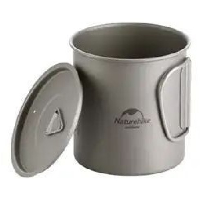 Кружка титанова з ручкою Naturehike NH20CJ005 450ml (6927595745786)