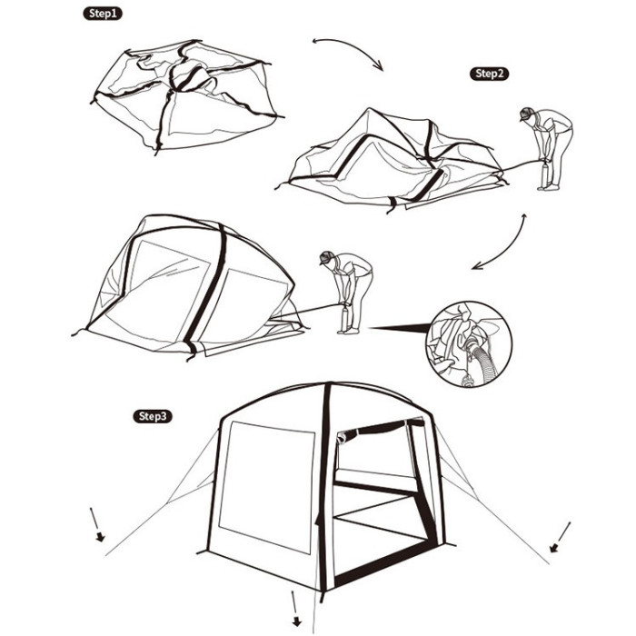 Шатро Naturehike Hexagon Inflatable NH20TM002 (6927595746578)