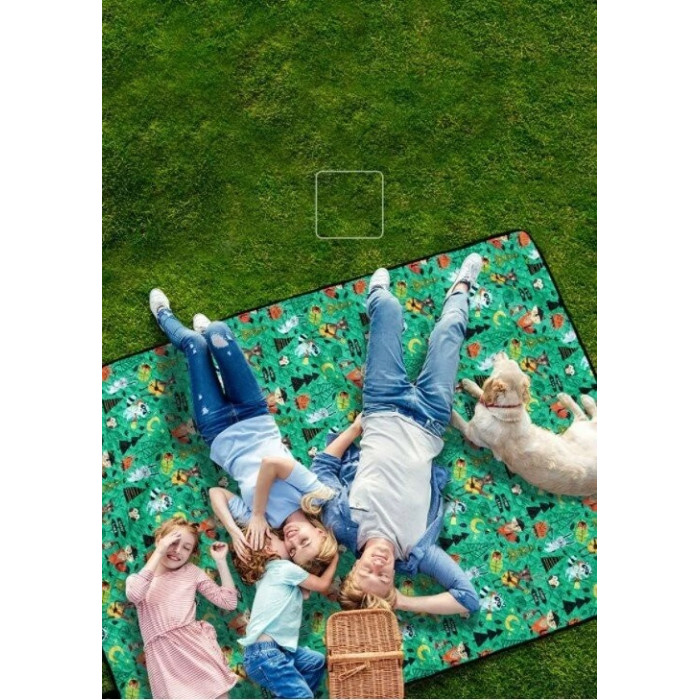 Килимок для пікніка Naturehike C042 200х180 cm NH19D024-Z green forest (6927595747582)