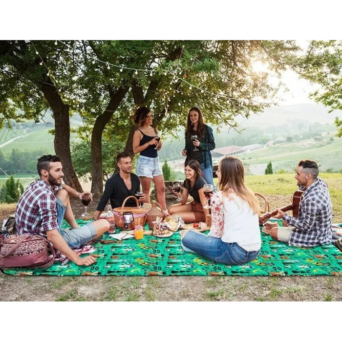 Килимок для пікніка Naturehike C042 200х180 cm NH19D024-Z green forest (6927595747582)