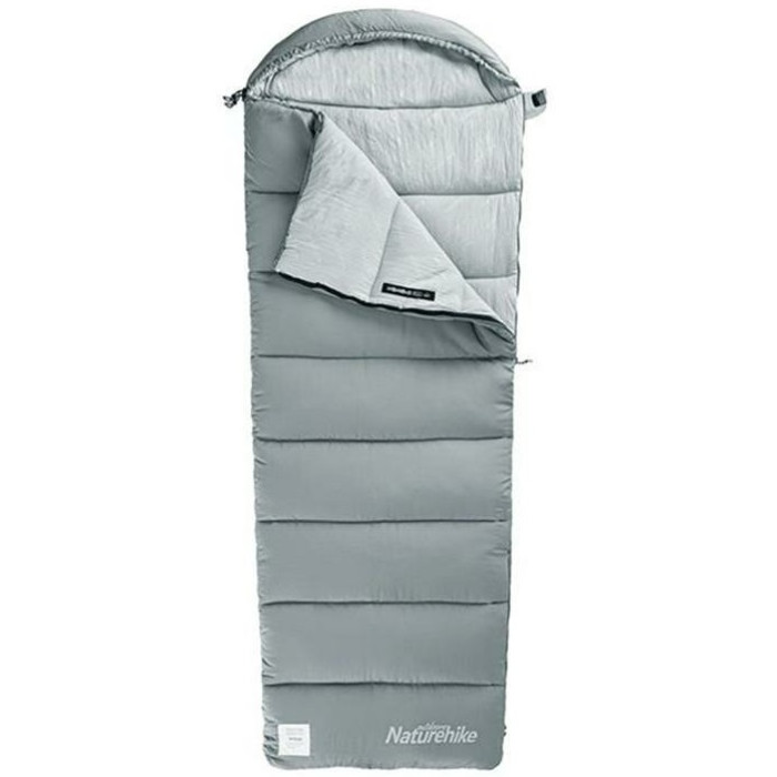 Спальний мішок Naturehike M400 NH20MSD02, Left Zip, Grey (6927595702390)